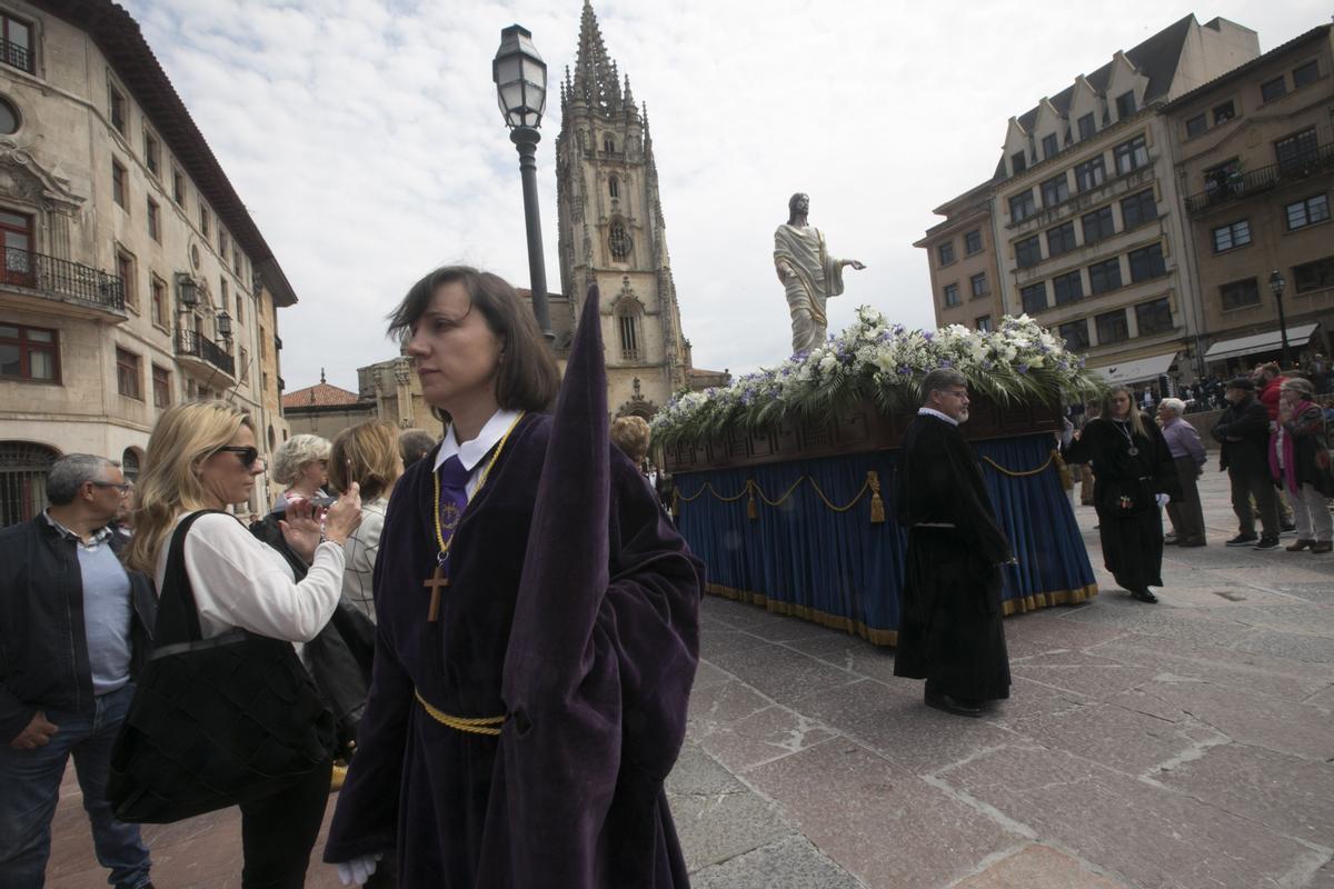 Uno de los desfiles de Semana Santa en la Catedral antes de la pandemia.