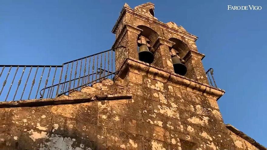 Este fin de semana cayó un rayo en la iglesia de San Paio de Trado, en Pontedeva