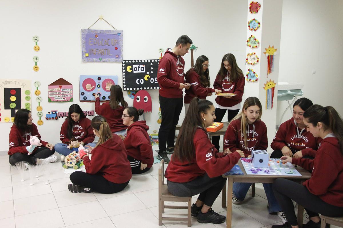 Alumnos del módulo de Educación Infantil de Unendo