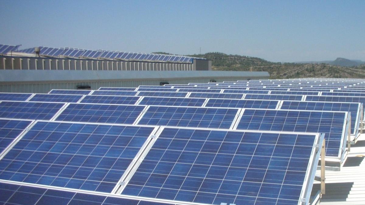 Imagen de un parque solar de Endesa.