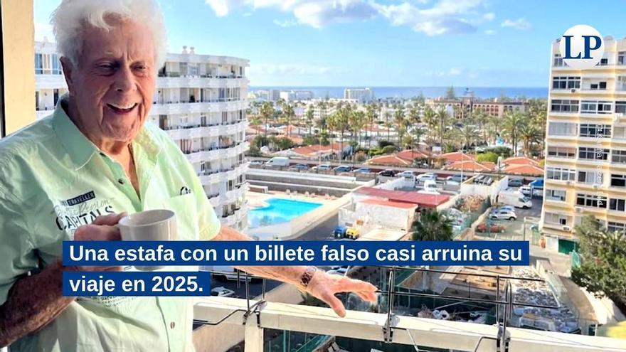 Franz, el jubilado alemán que guardaba cuatro euros al día para regresar a Gran Canaria, muere tras cumplir su último deseo