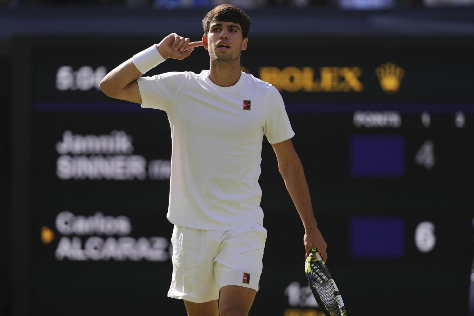 Final de Wimbledon: Jannik Sinner - Carlos Alcaraz.