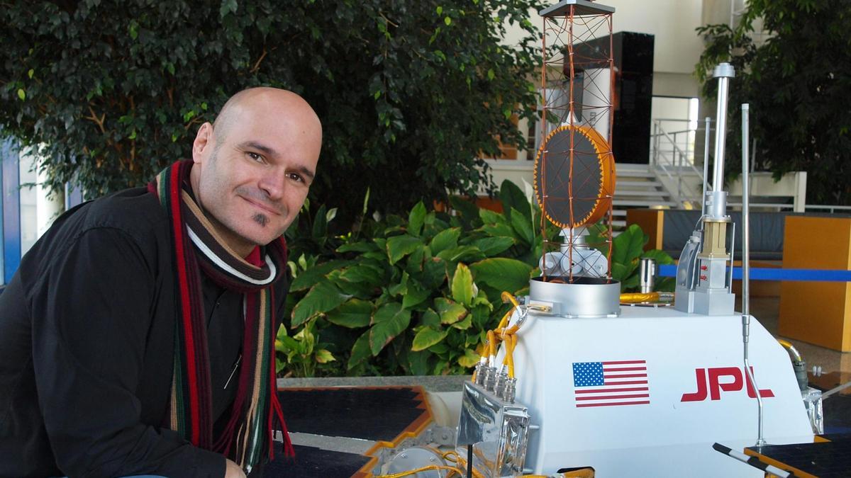 José Antonio Rodríguez Manfredi, en el ‘Jet Propulsion Laboratory’ de la NASA, en Pasadena. / El Correo