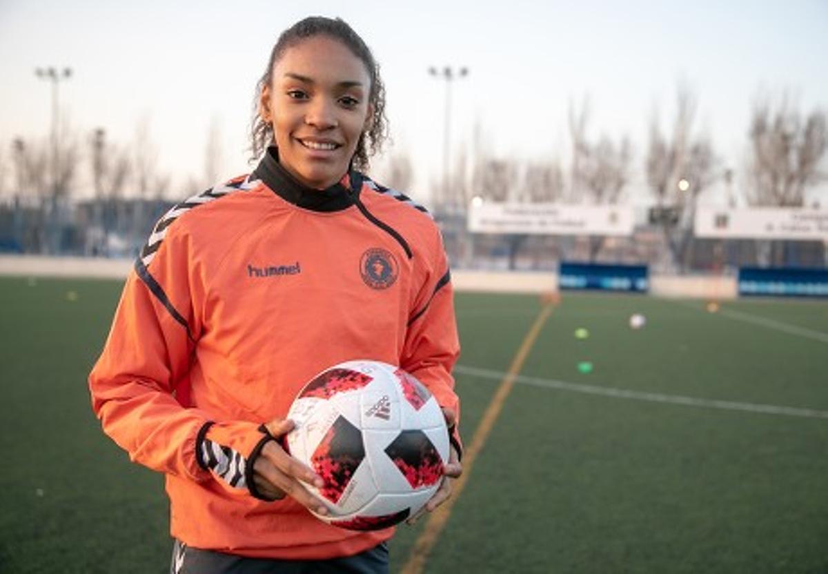 Salma Paralluelo, en su etapa en el ZCFF.