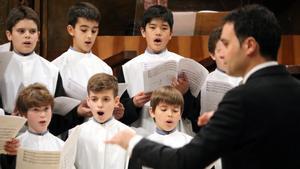 Coro de la Escolania de Montserrat.