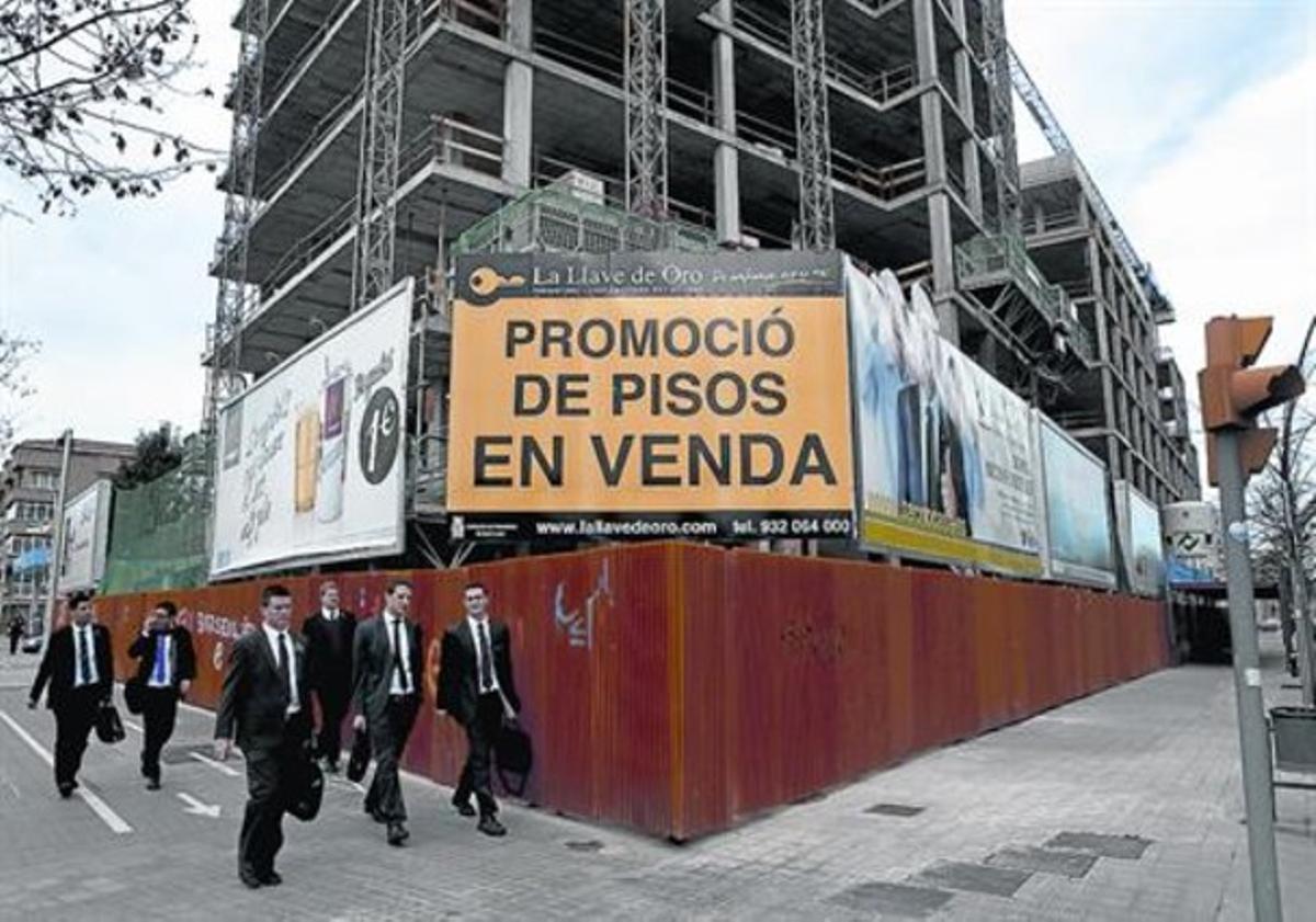 Promoció de vivendes al carrer de Bac de Roda de Barcelona, el gener passat. Promoció de vivendes al carrer de Bac de Roda de Barcelona, el gener passat.