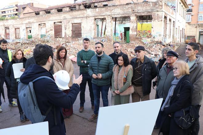 Así van las obras del antiguo Economato de AHM en Sagunt