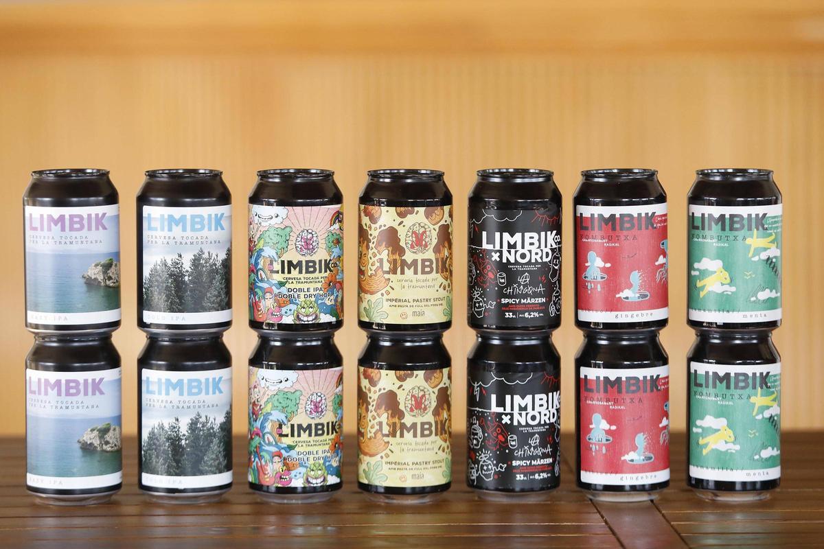 Línia de cerveses artesanes de la marca Limbik.