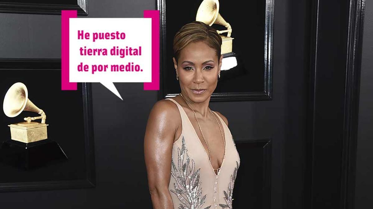 Jada Pinkett con bocadillo de Cuore