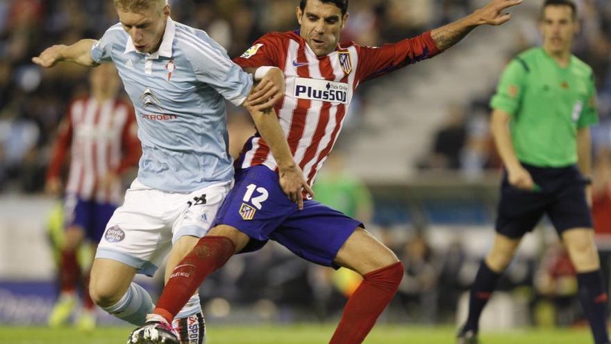 Augusto, en un partido ante el Celta. // José Lores