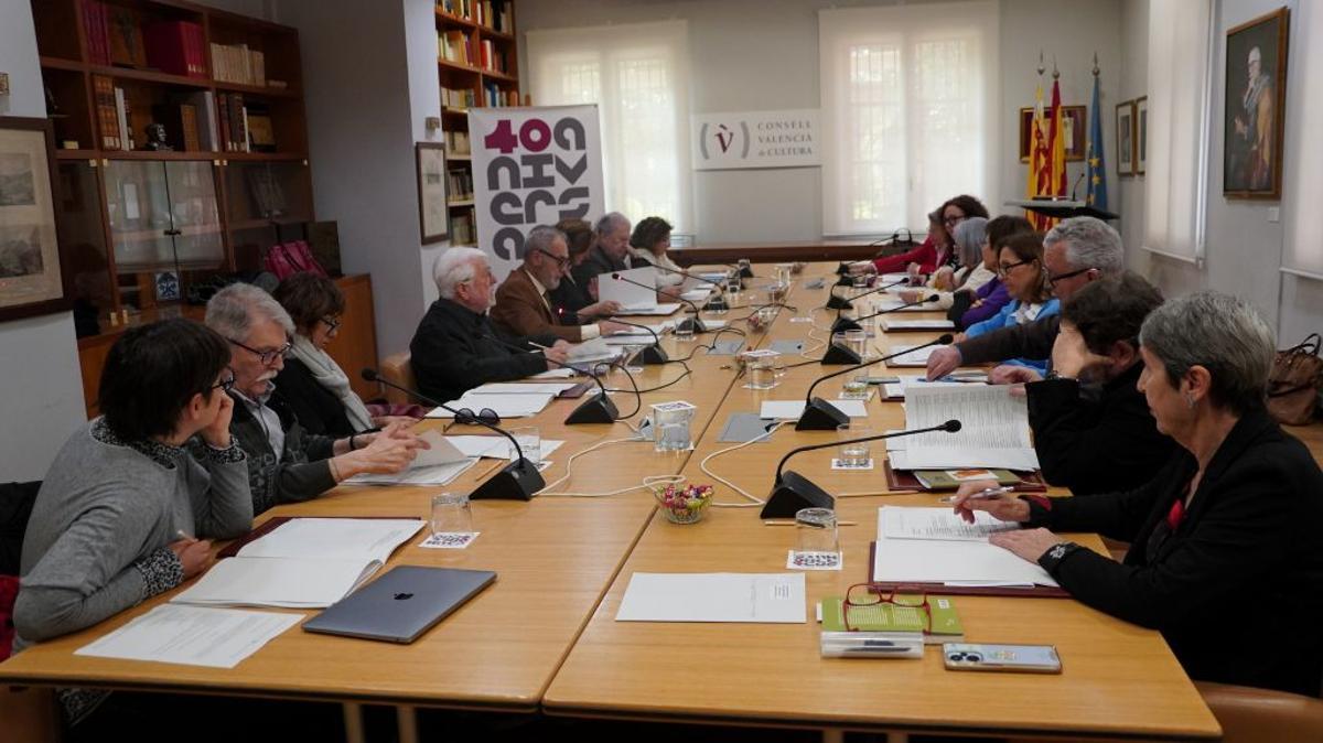 Imagen del pleno del Consell Valencià de Cultura de este lunes