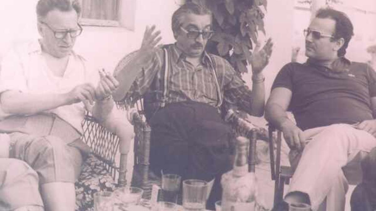 Josep Lluís Bausset, Joan Fuster i Ramon Trullenque.