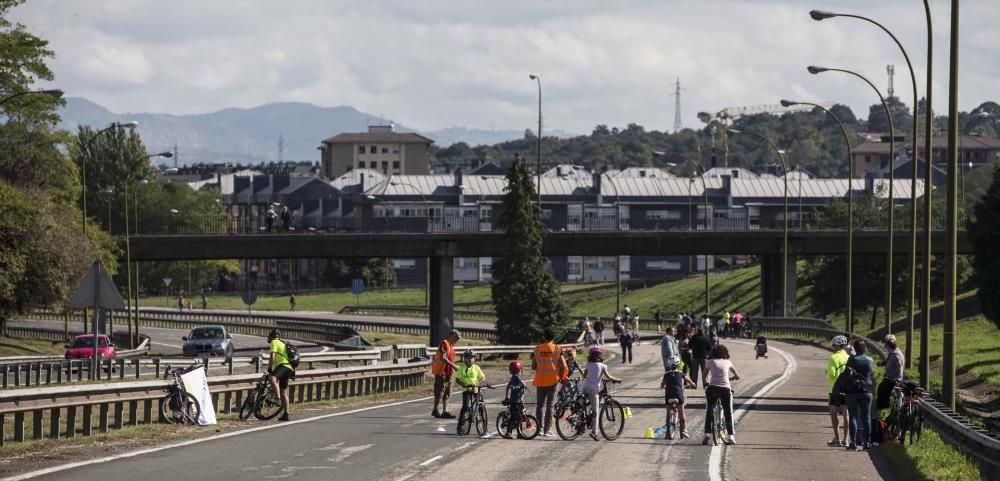 Cierre de la entrada de la "Y" a Oviedo y fiesta popular vinculada a Imagina un Bulevar