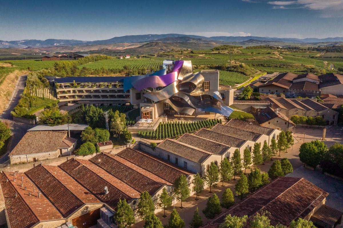 Vista panorámica del complejo Ciudad del Vino