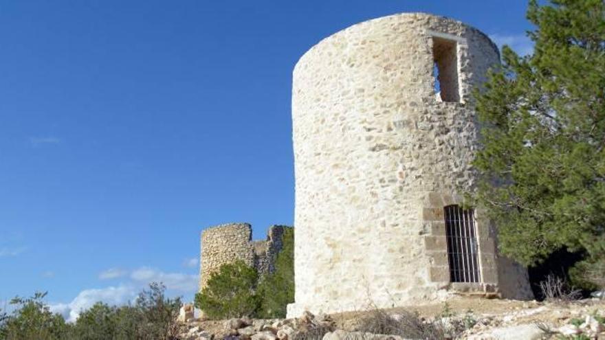 El molino ahora restaurado era el más deteriorado de todos los de la Plana