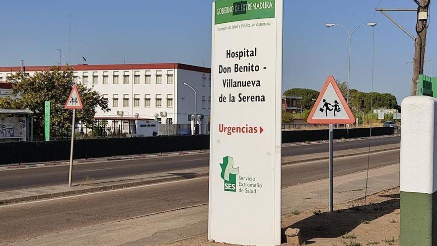 Hospital Don Benito-Villanueva donde ha sido trasladado el herido.