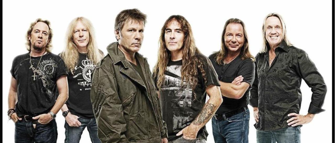 La actual formación de Iron Maiden.