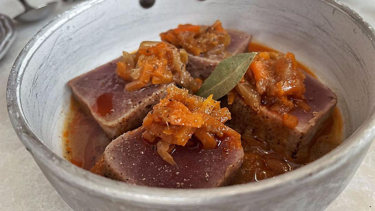 Escabeche de atún de aleta amarilla