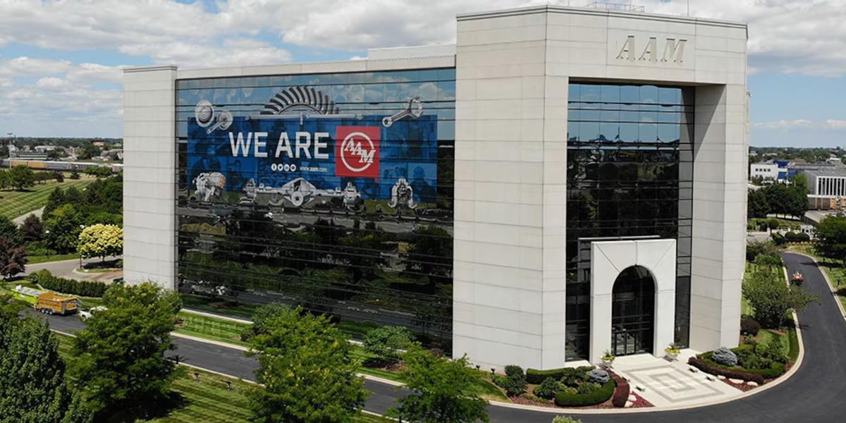 La sede AAM, ahora Dauch Corporation, en Detroit