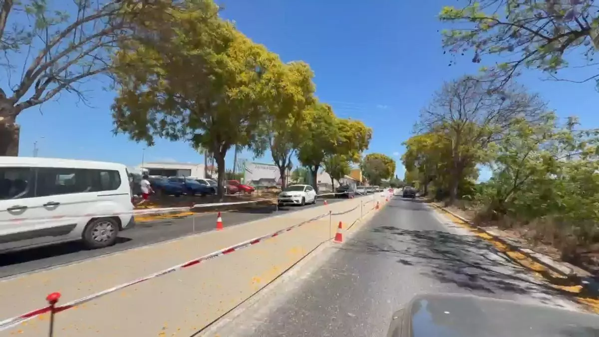 Un trayecto abrasador hasta el Hospital Vega Baja de Orihuela: de alameda a cemento y asfalto