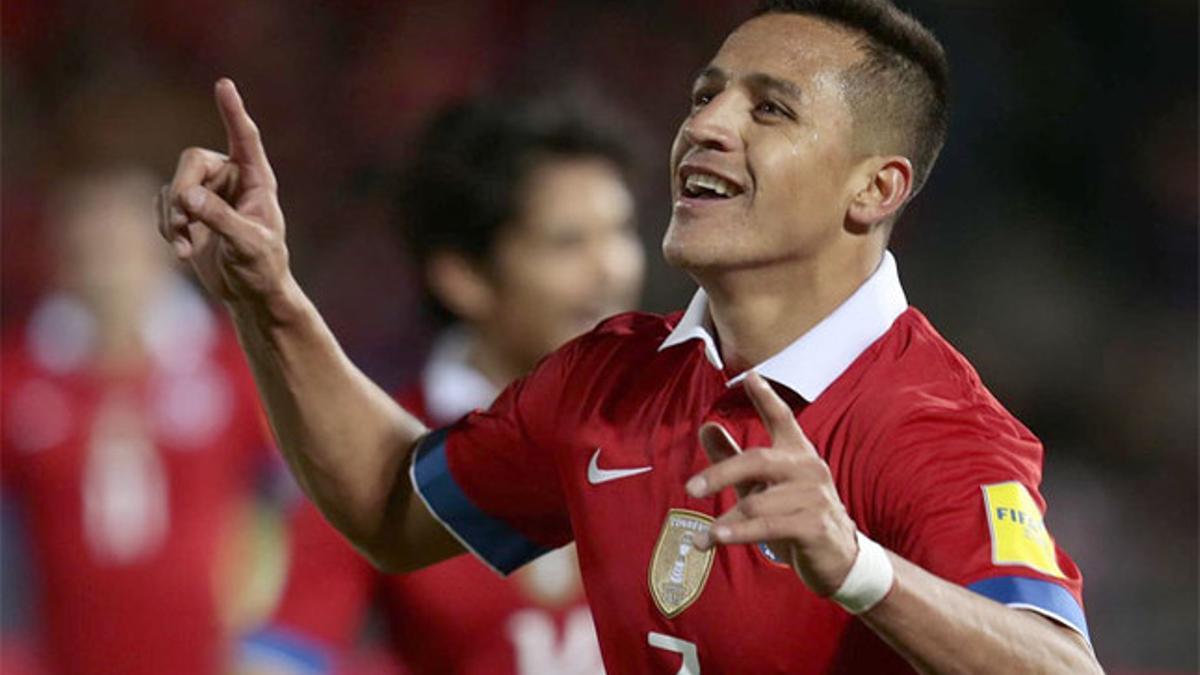 Alexis Sánchez, autor del segundo gol ante Brasil