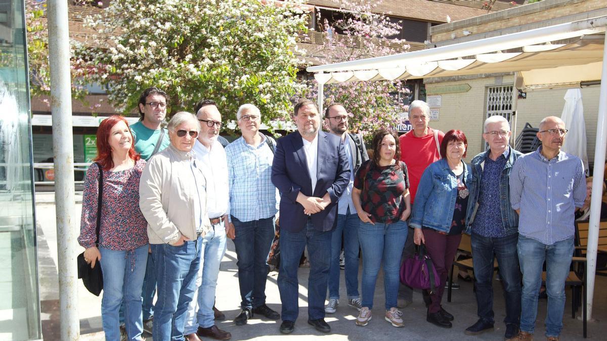 Junqueras, reunido con miembros de ERPV y representantes de entidades cívicas y sociales.