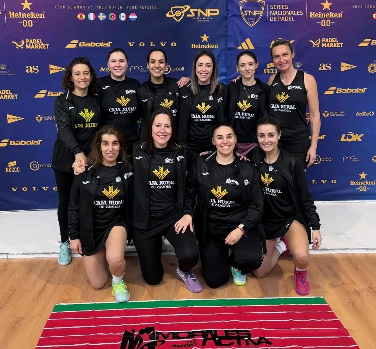 Conjunto del Morales Activa Caja Rural de Zamora en las Series Nacionales de Pádel