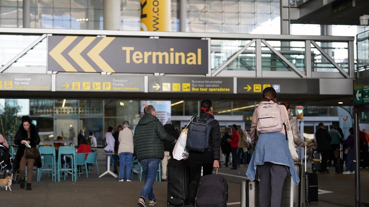 El aeropuerto de Málaga, estas pasadas navidades.