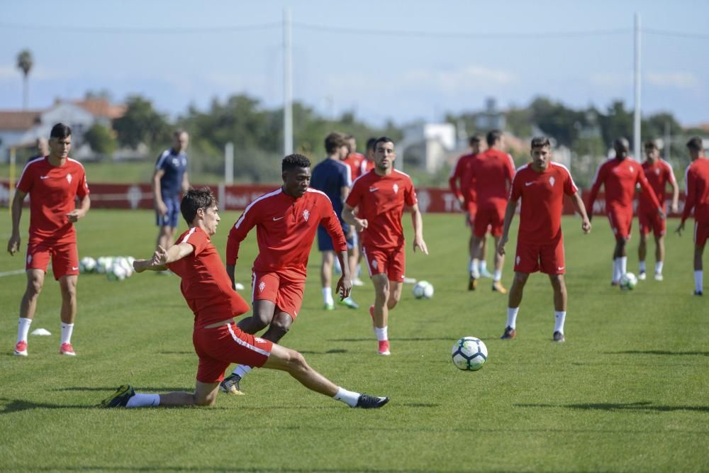 Entrenamiento del Sporting