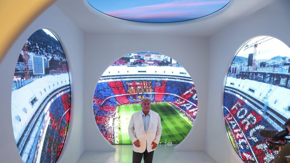 Laporta presenta 'Barça Play', la nueva plataforma audiovisual del club
