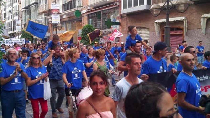 Marcha en Cartagena de iglesias evangelicas