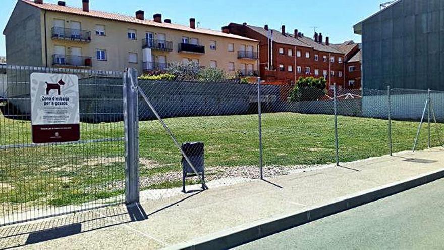 Imatge de l&#039;espai de zona canina a Solsona