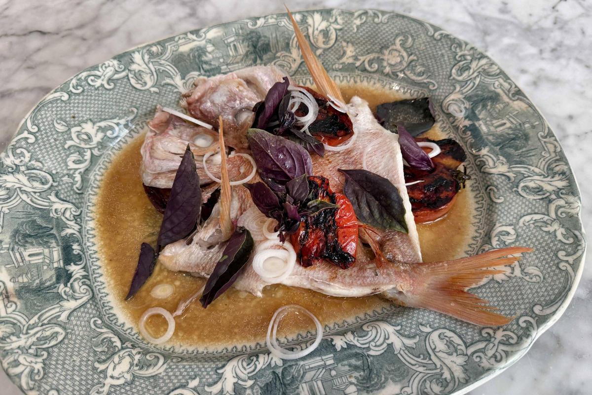 Plat elaborat amb pagell.