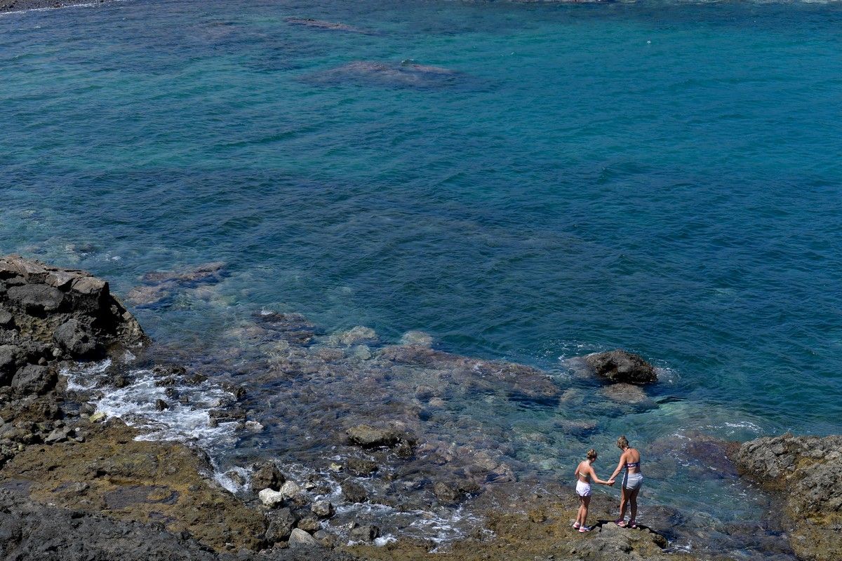 Playa de Aguadulce, en Tufia