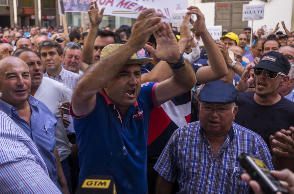 Tensión en la protesta de los agricultores