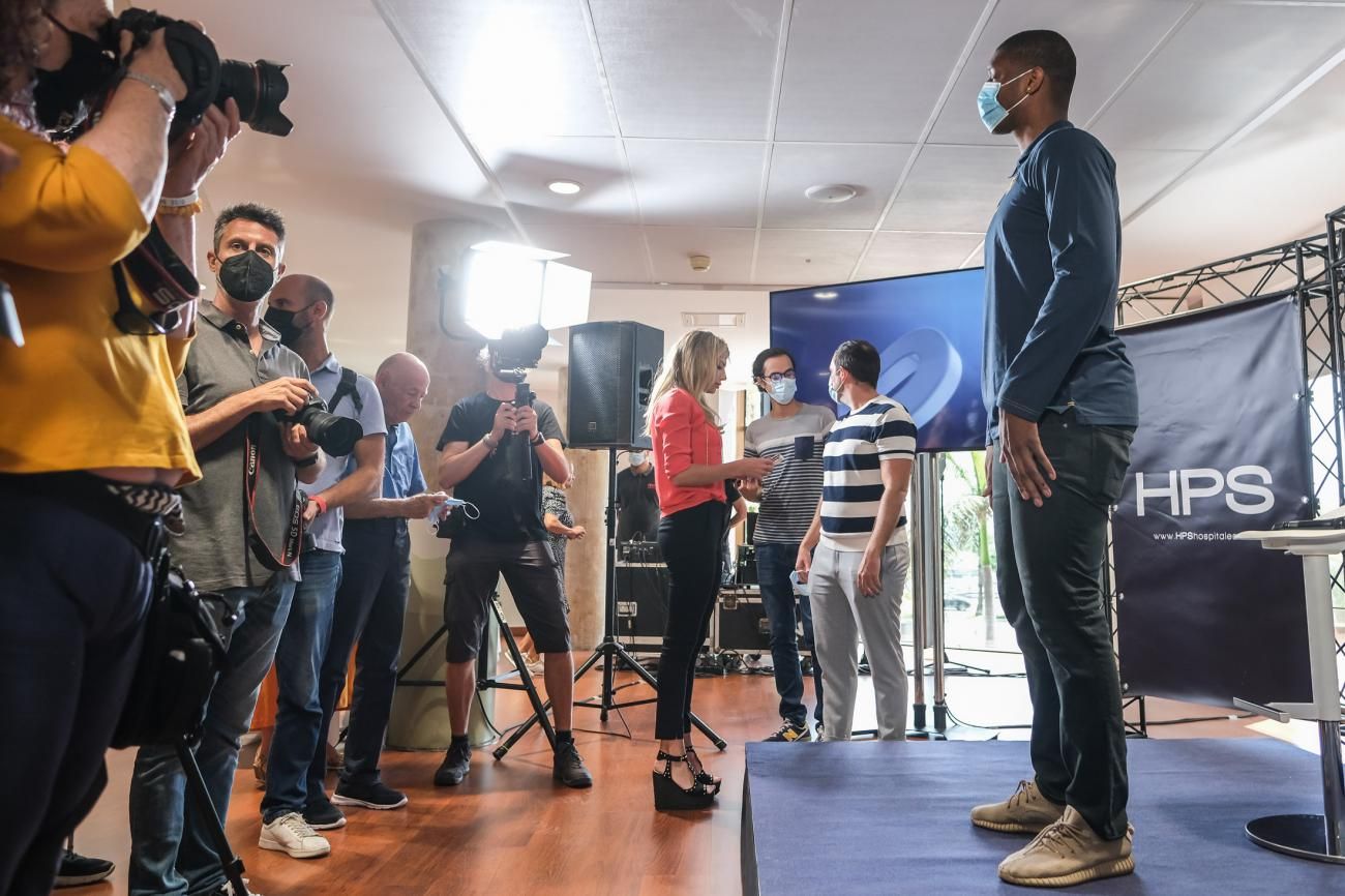 Presentación del Damien Inglis, nuevo jugador del CB Gran Canaria