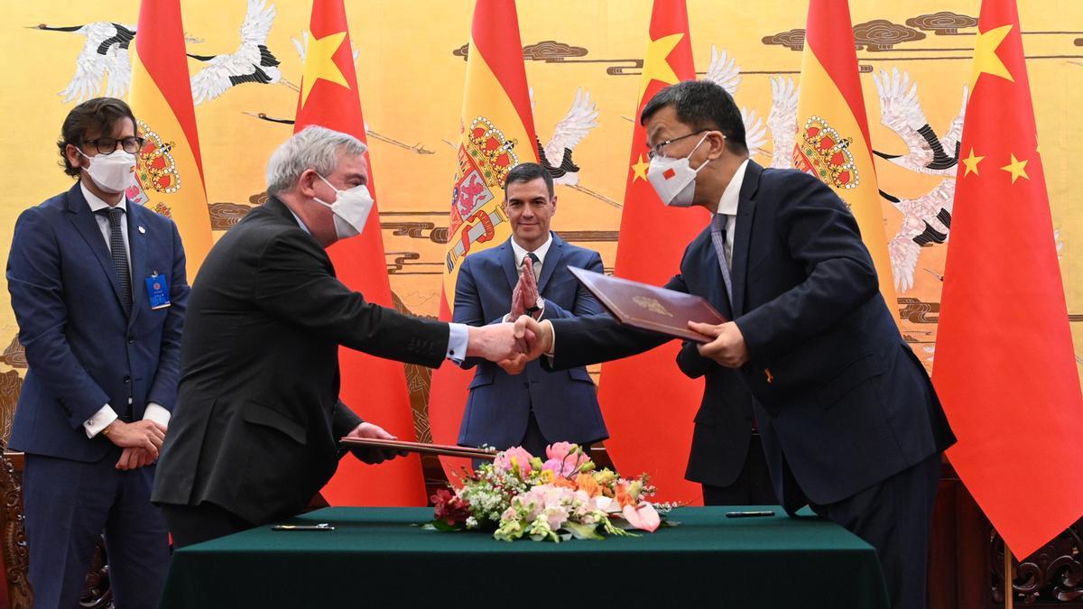 Visita del presidente español Pedro Sánchez a China