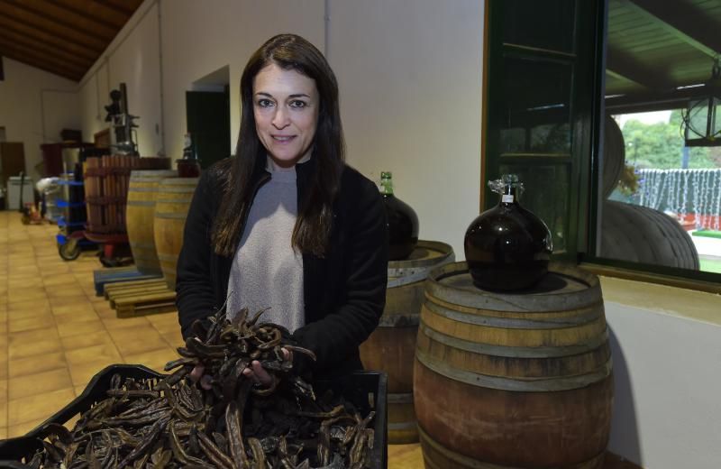 Cristina Millán, ingeniera agrónoma, hace licor de algarroba