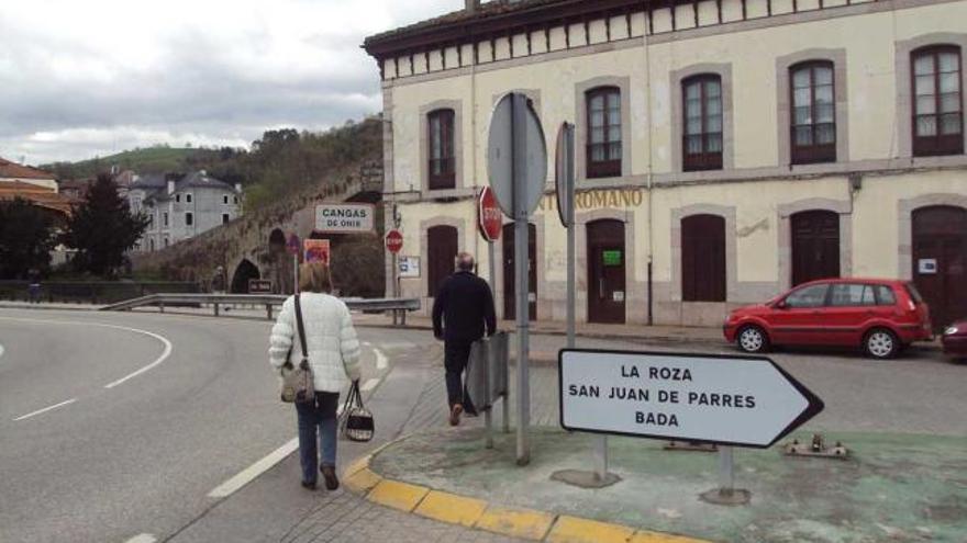 Señales junto al «puente romano»