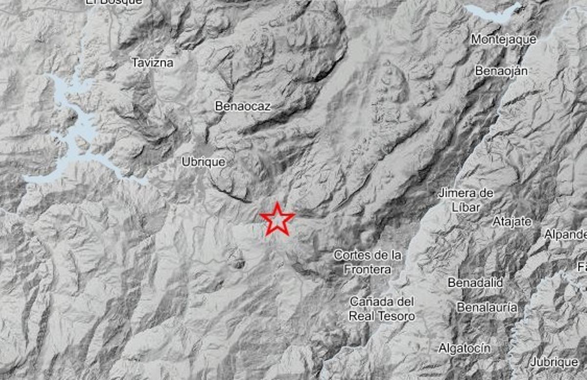 Dos terremotos de magnitud 3,8 y 2,4 se sienten en Ubrique y en varios puntos de Málaga.
