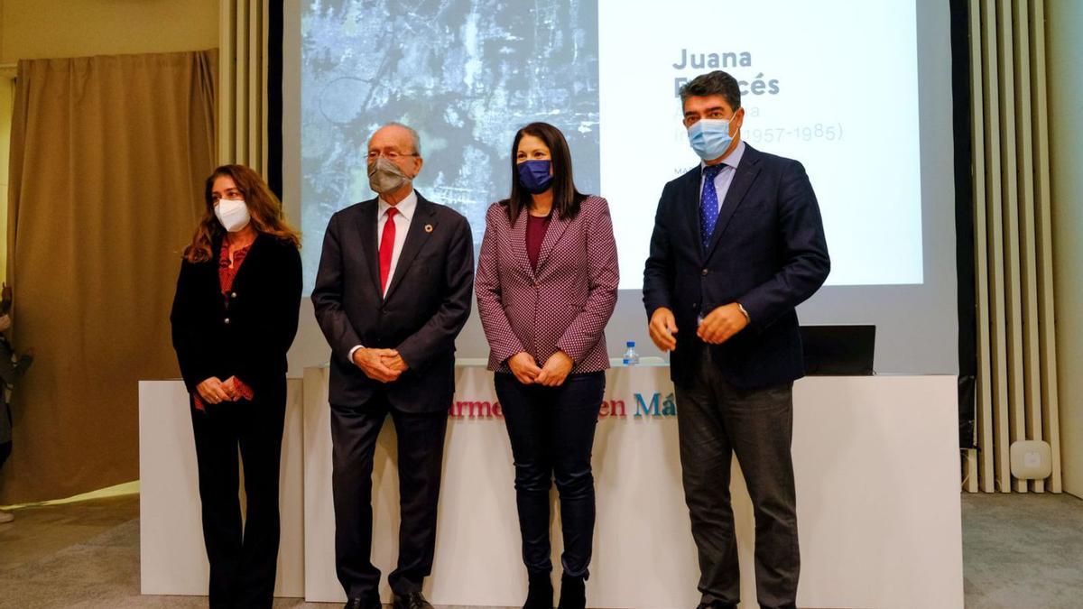 Lourdes Moreno, Francisco de la Torre, Noelia Losada y Javier Ferrer, ayer en la presentación.