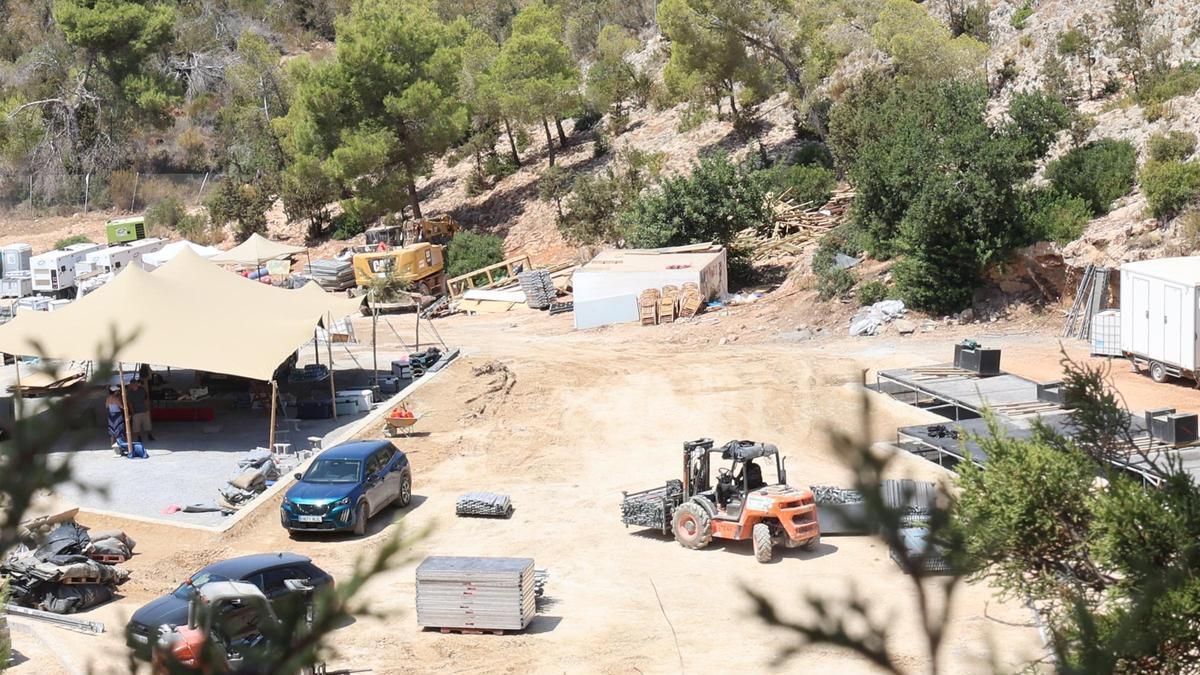 La cantera de la polémica fiesta egipcia, vista desde el aire