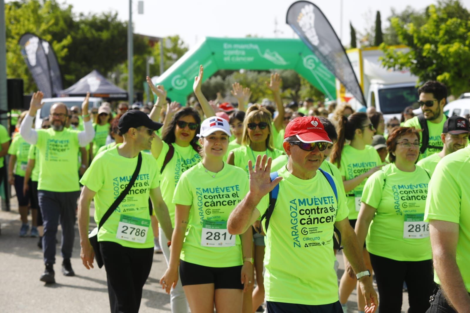 En imágenes | Miles de personas corren contra el cáncer en el Parque del Agua de Zaragoza