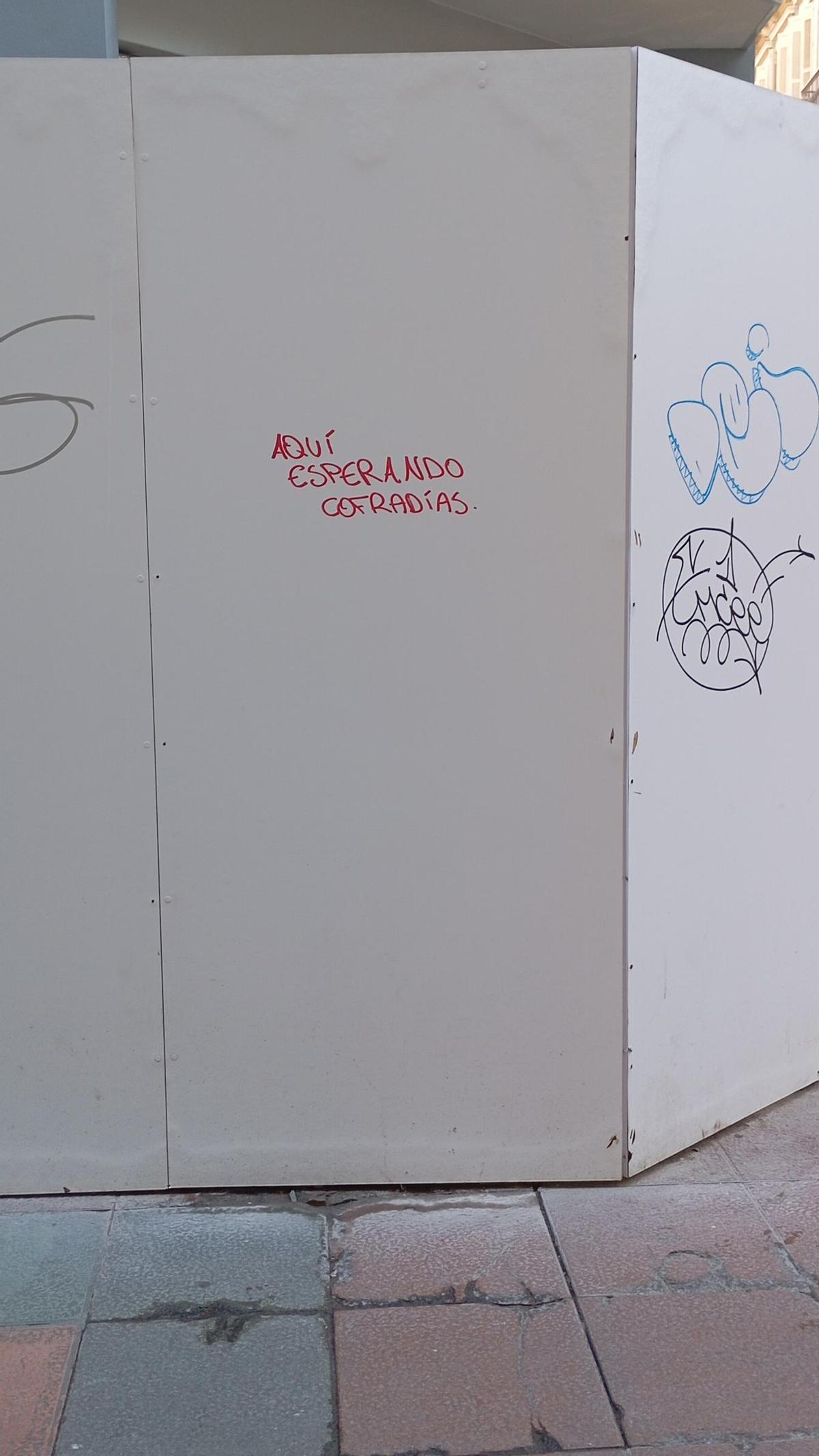 Pintada vista en la calle Nueva