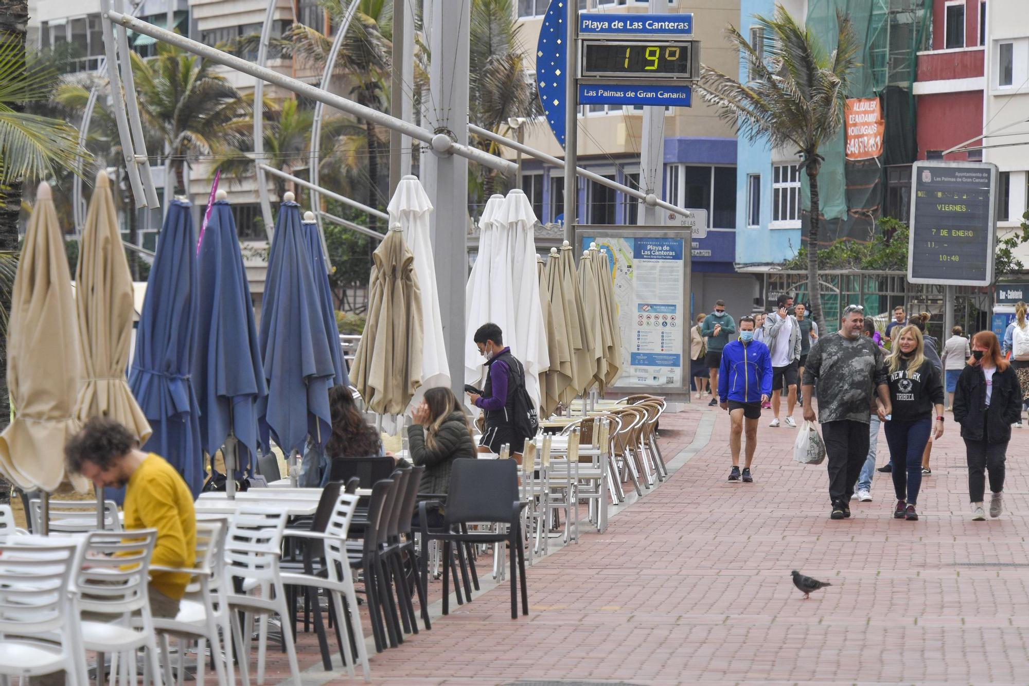 Lluvia en Las Palmas de Gran Canaria (07/01/2022)