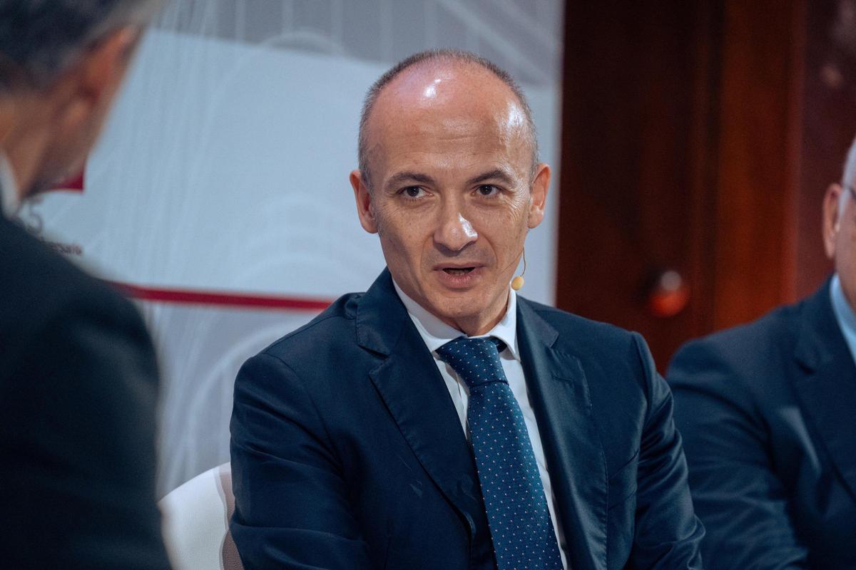 Óscar García Maceiras, consejero delegado de Inditex, durante su intervención en Wake Up Spain.