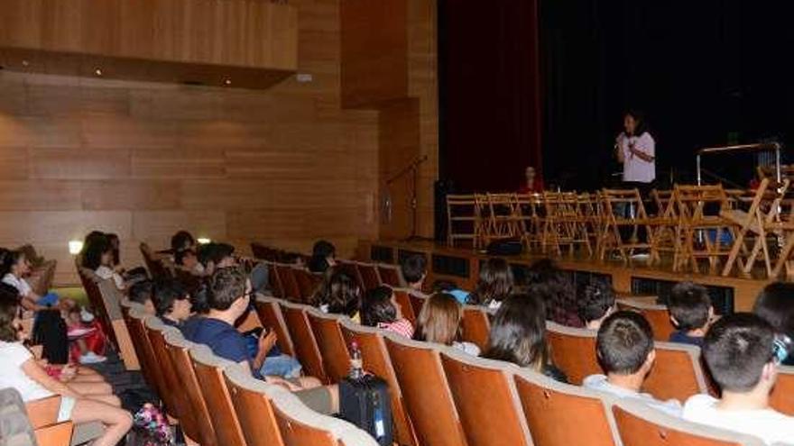 Aldara Martínez, ayer, en el taller de género. // G. Núñez