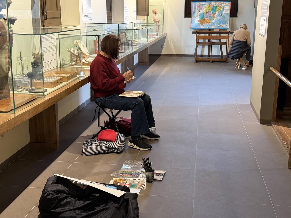 Urban Sketchers en el Museo Pedagógico.