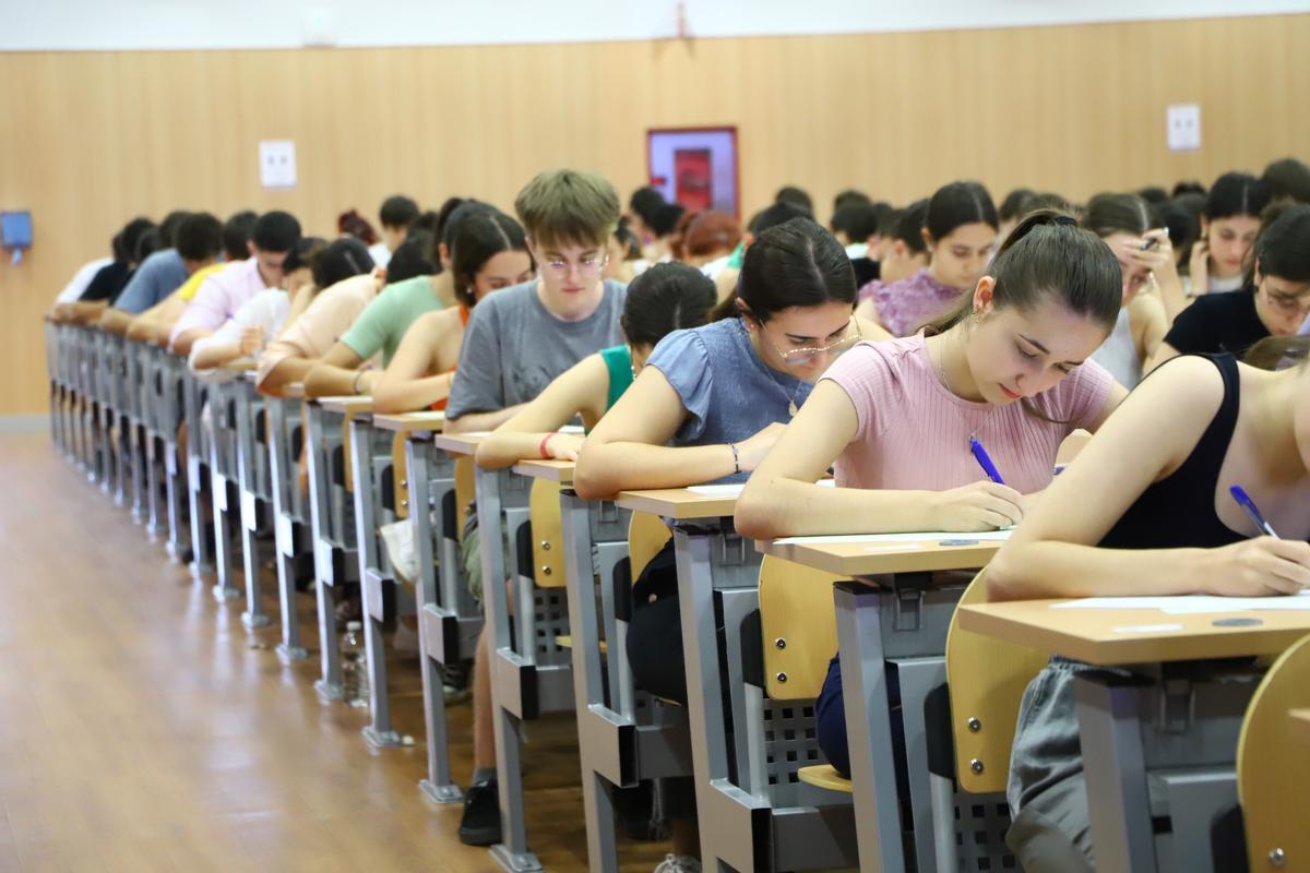 Una de las pruebas de la selectividad de junio del pasado año en Córdoba.