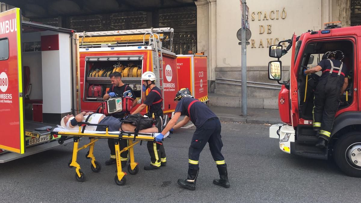 Accidente tren en la estación de França